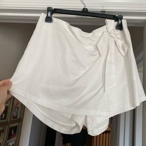 White Skort